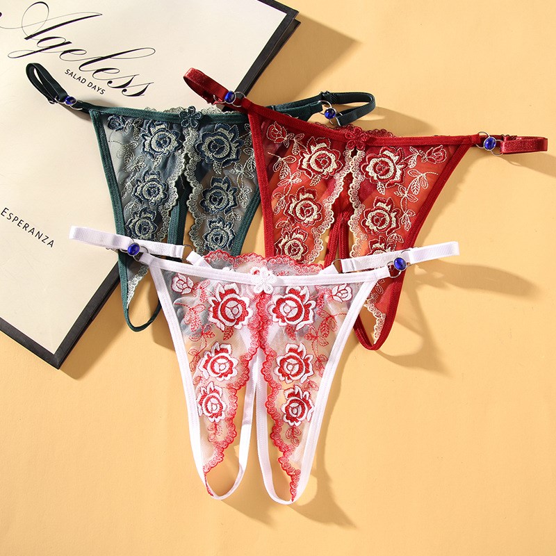 Lace Adjustable Lady Plus Size Panties Sexy Open Crotch Hot