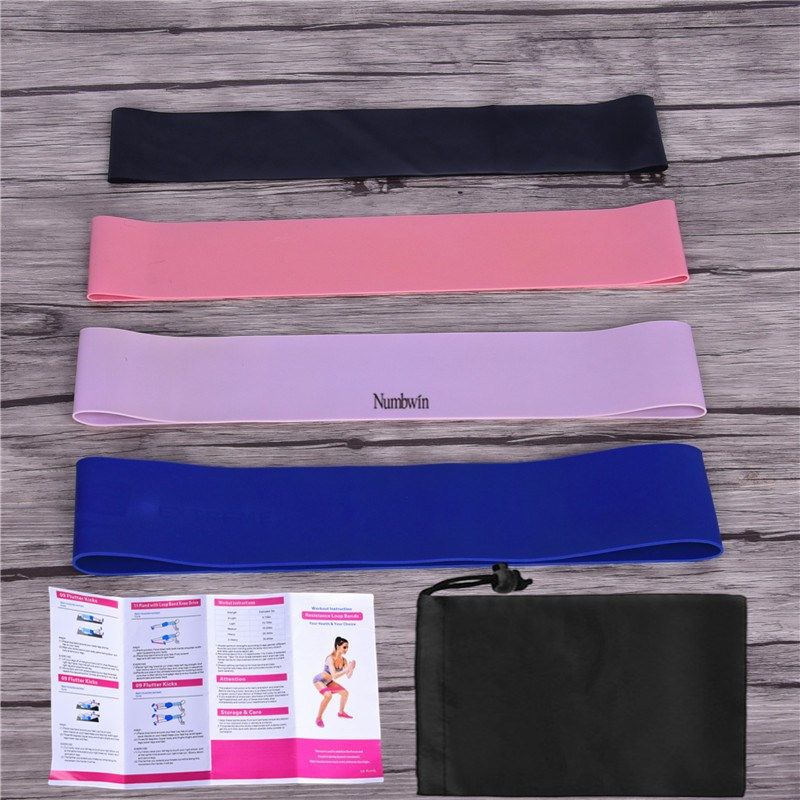 LATEX 500 CIRCLES 6PCS SET SQUAT RESISTANCE BAND HIP ELASTIC