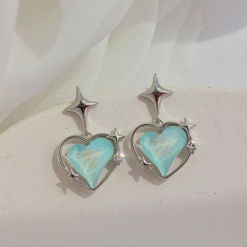 Earrings Women 2025 New Trend Love Style Crystal Light Luxur