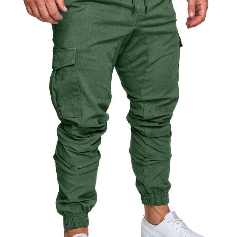 2025 Workwear MultiPocket Trousers for Men Woven Fabric Casu