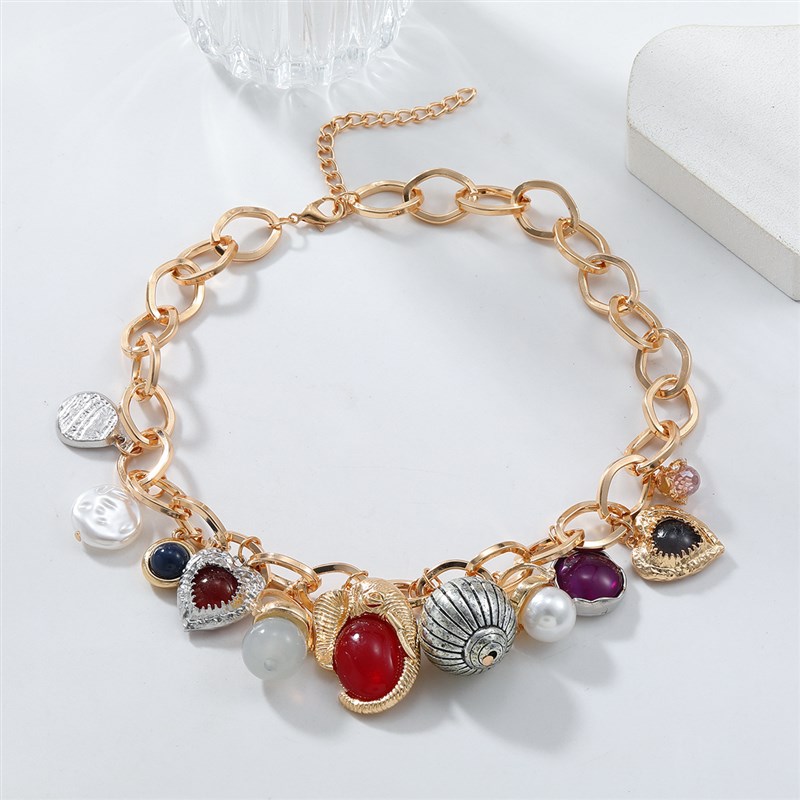 Charming Necklace Retro INS Style Elephant Lantern Pendant w