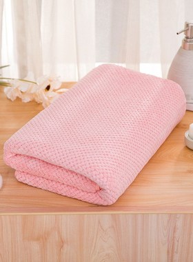 Coral Fleece Adult Bath Towel NonCotton UltraSoft Absorbent