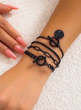 European and American Accessories Sweet and Cool Black Hallo