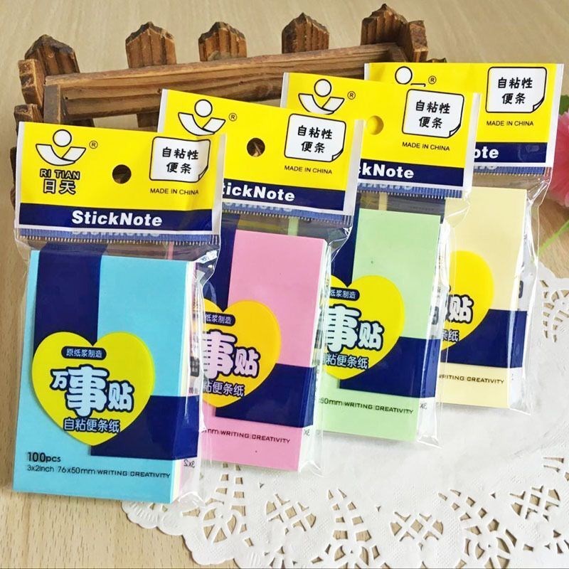 Mini Office Stationery Sticky Notes Cute Tearable Index Stic