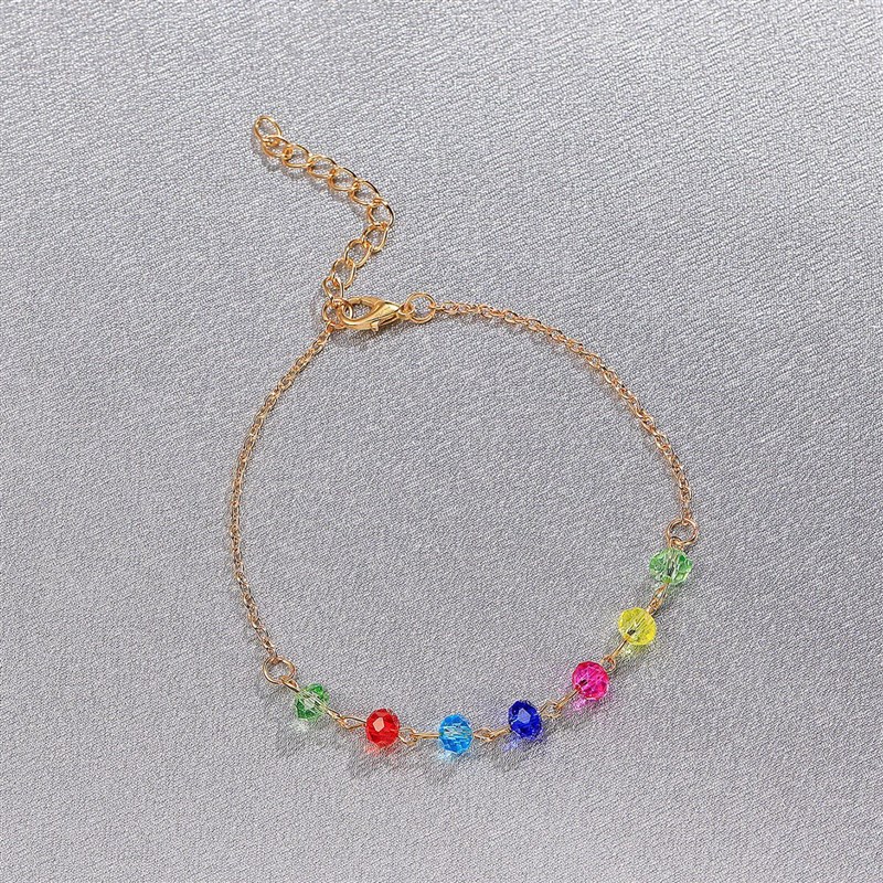 Retro Colorful Beaded Bracelet Korea Creative Simple Imitati