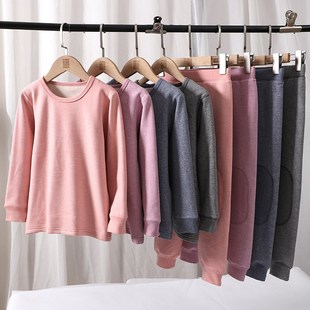Kids Thickened Thermal Underwear Set with Velvet ParentChild