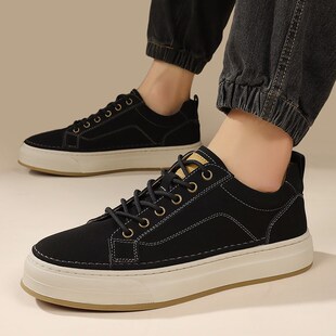 Spring 2025 Casual Board Shoes for Men with 4cm Invisible He