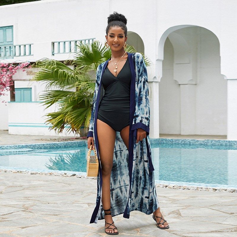 EuropeanAmerican Beachwear Open Jacket Bikini Coverup Sun Pr