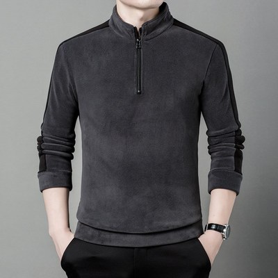 Winter 2025 ORR Velvet Menswear Thickened Midaged Longsleeve