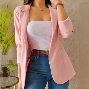 Simple Longsleeve Blazer Coat for Women in Fall 2025 2025 Fa