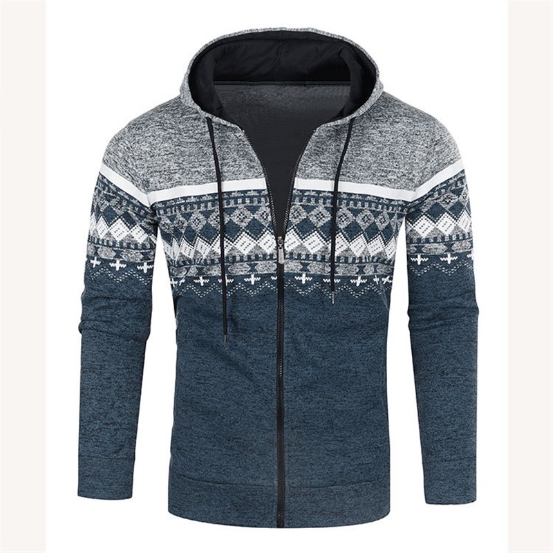 Mens Open Cardigan Hoodie Casual Loose Thin Velvet Sweater E