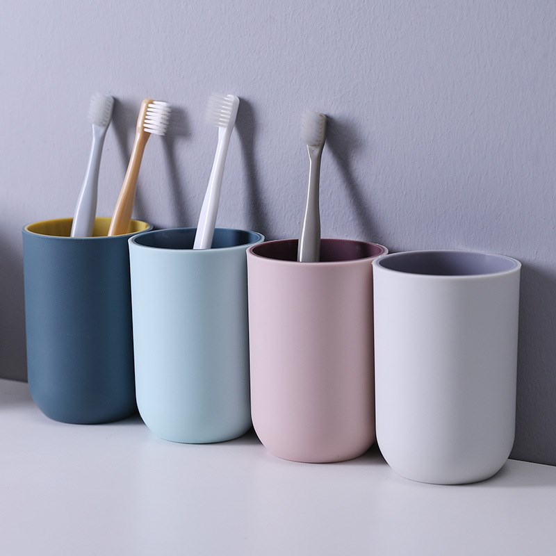 Nordic Style Home Fresh Simple Twocolor Mouthwash Cup Couple