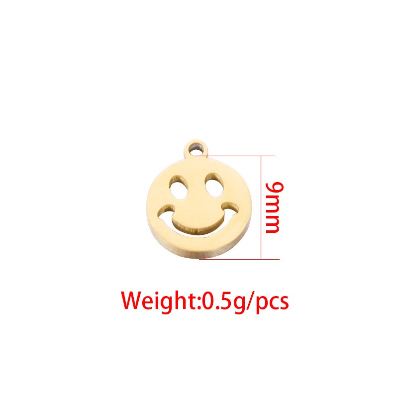 Mirror Stainless Steel Creative 9mm Outer Hole Round Hollow