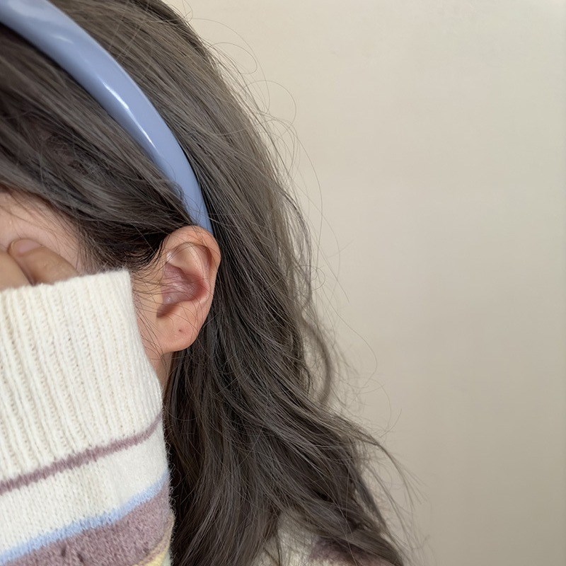 Sweet Spring Summer Colorful Leather Plain Narrow Headband I