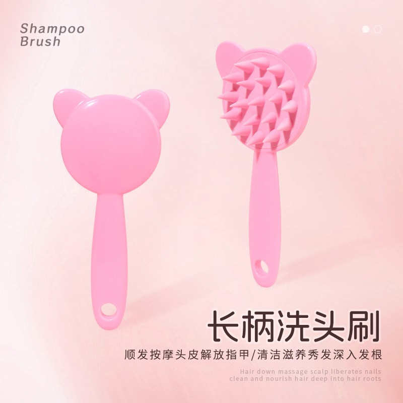 Silicone Massage Hairbrush for Cats Clean Scalp Dredge Merid