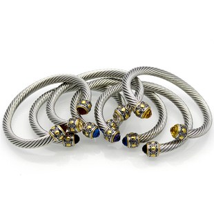and Rope Wire Braided Bracelets Open European Brace American
