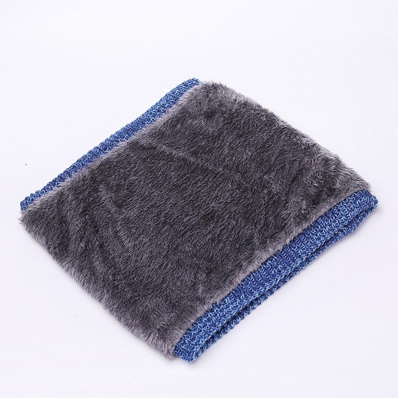 Winter Warm Scarf MensWomens Knitted Neck Warmer Plaid Fake