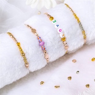 for Bracelet CCB Beads Round Shapes Kit DIY 2560pcs