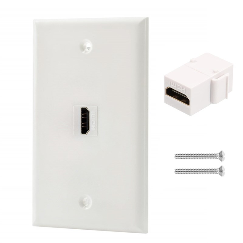11570mm HDMI Wall Jack with Snap Plug and Play HD HDMI Combi