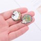 Animal Shaped Series Cartoon Alloy Cat Cute Hedgehog Enamel