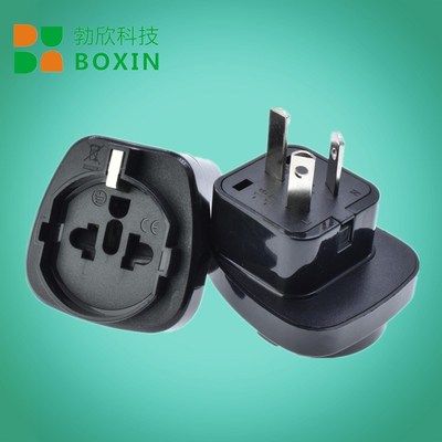 Korea Plug w Ground Pin Euro to China GB 3Pin Socket Adapter