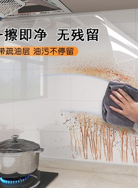 AntiStatic Waterproof Transparent HighTemp Oil Stove Wall St