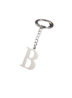 New Stainless Steel Keychain Pendant with 26 Uppercase Engli