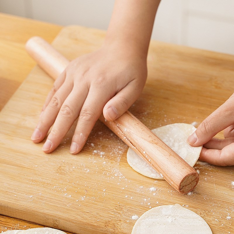 Largesized Wooden Rolling Pin for Rolling Dumpling Skin Roll
