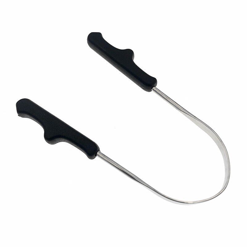 ABS Handle Tongue Scraper Stainless steel tongue cleaner to
