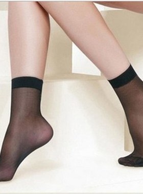 Summer Women AntiHook Silk Crystal Silk Pile Socks PDD Invis