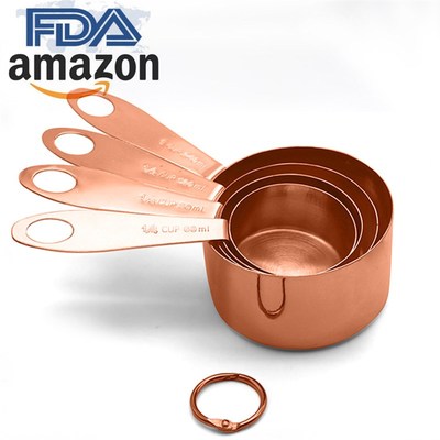 Baking Tools Stainless Steel Measuring Cup Spoon Set 4Piece