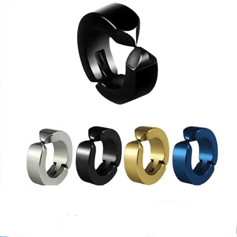 No Piercing Ear Clip for Men Retro Fake earrings simple ear