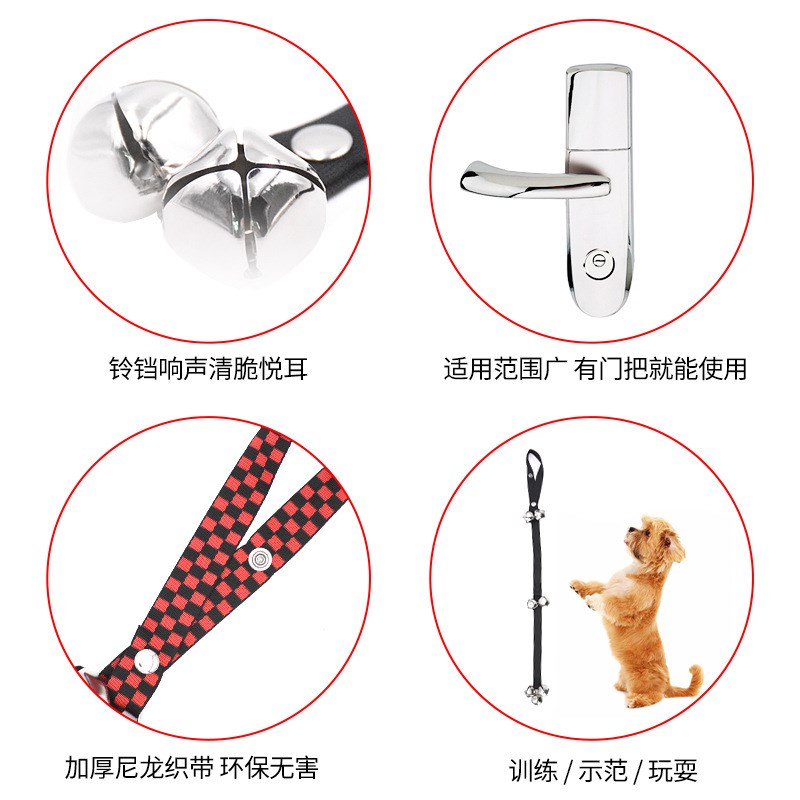 Pet Doorbell Rope Cat Teaser Dog Training Bell Rope