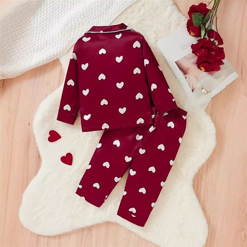 Fall Cotton 2Piece Pajamas Set for Girls Kids Homewear Suits