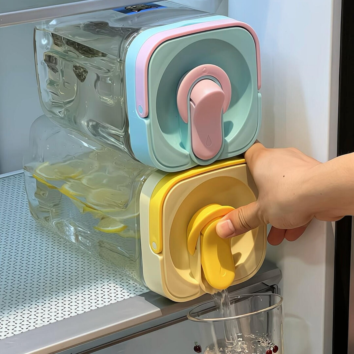冰镇冷水壶家用夏天大容量带龙头凉水壶食品级泡茶壶水果茶冷泡瓶
