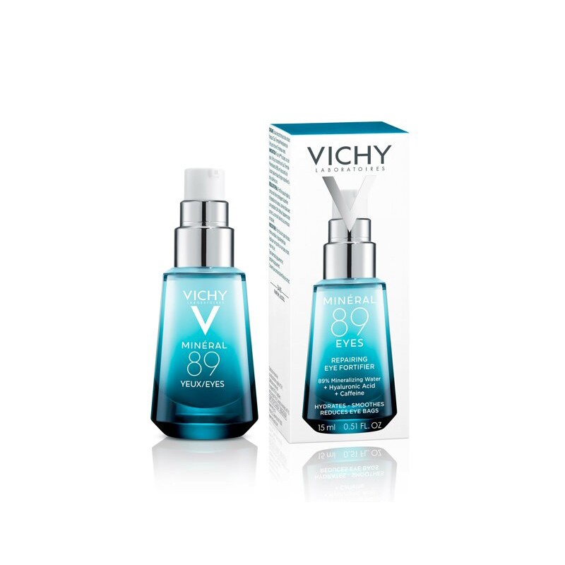 法国Vichy薇姿89号精华眼霜15ml保湿滋润焕亮眼周修护保税仓现货