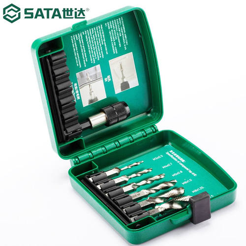 世达（SATA）7件螺纹公制组套螺纹攻丝组套丝锥组套丝锥扳手50457
