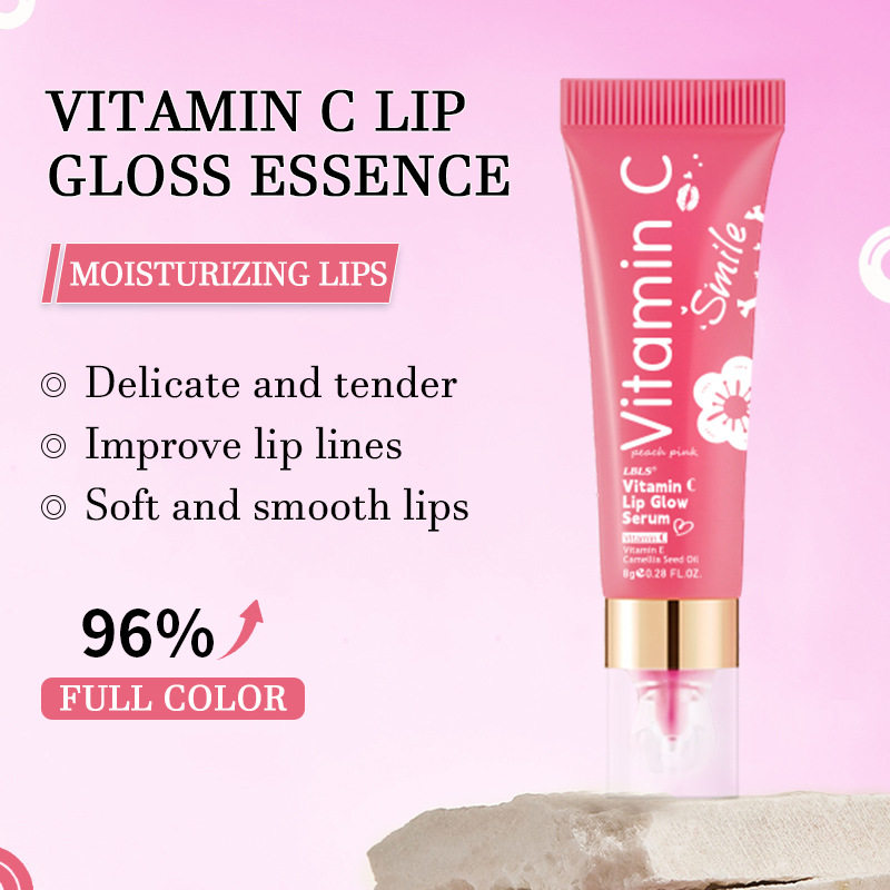 新款推荐lbls维生素c唇部光泽精华液 保湿滋润提亮色彩淡化