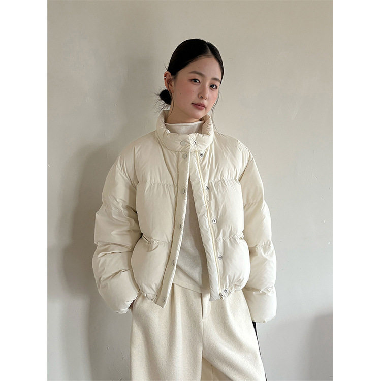 法国gentle motto 小个子蓬蓬羽绒面包服女冬季新款简约保暖宽松