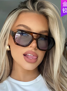 英国chrry koop欧美双梁不规则太阳镜新款复古个性太阳眼镜潮流