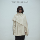 VIKTORIACHAN25SS春夏成衣系列 双排扣翻领风衣披肩两件套