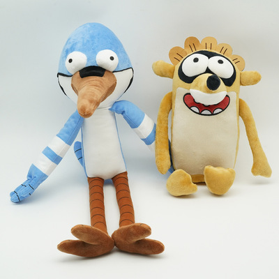 跨境新品Regular Show plush天兵公园毛绒玩具玩偶浣熊摩迪凯鸟哥