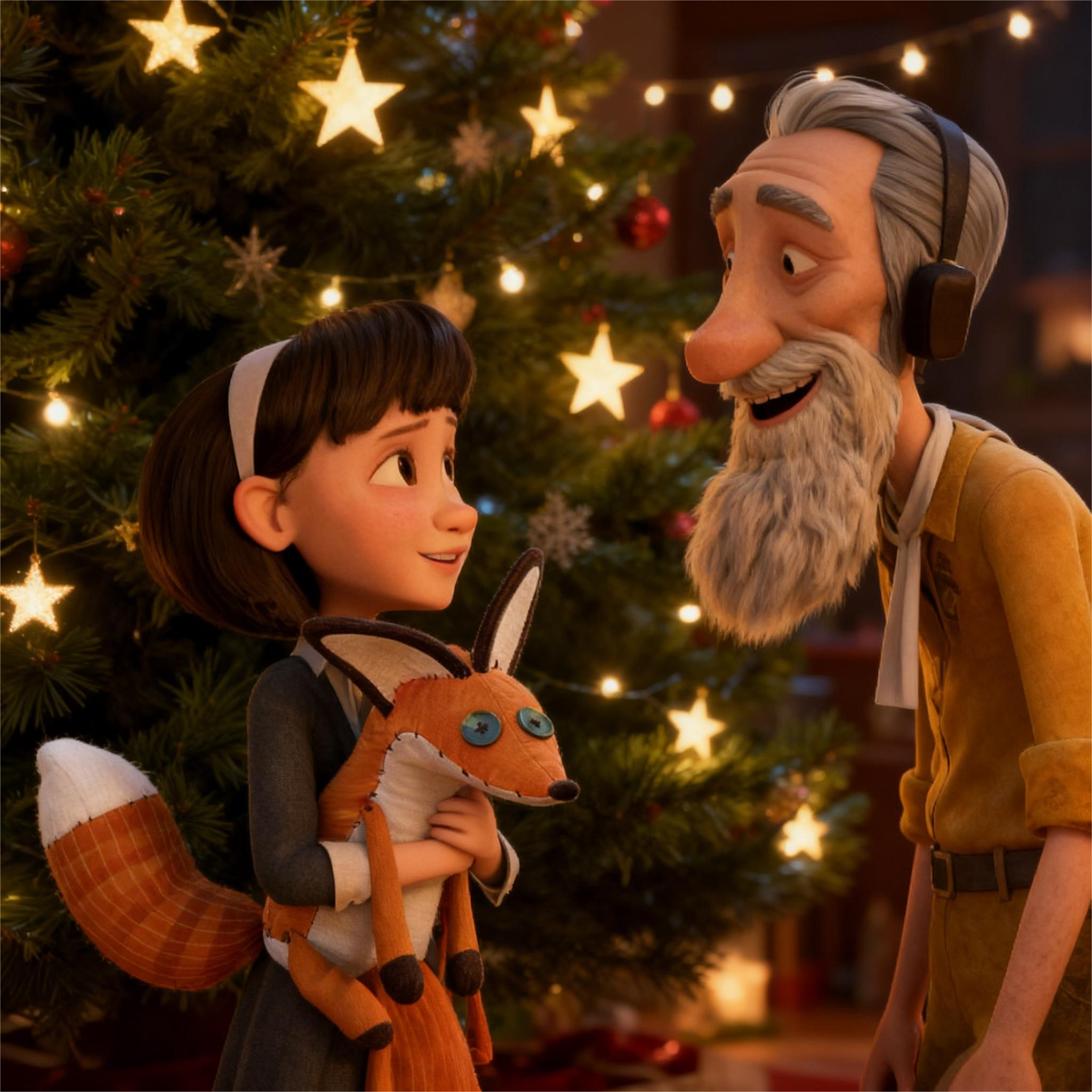 童话故事小狐狸公仔玩偶布娃娃