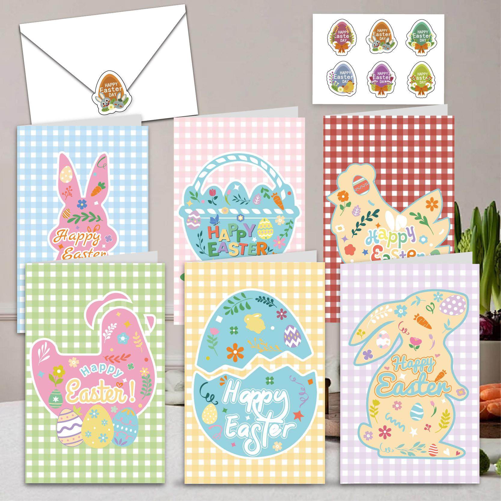 跨境Easter节日复活节贺卡套装彩蛋兔子信封祝福卡片礼物小贺卡,节庆用品/礼品,贺卡/卡片,淘宝优惠券,粉丝福利购,淘宝优惠卷