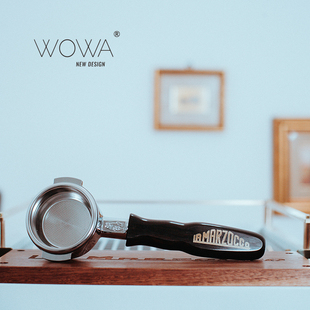 「WOWA原创」lamarzocco/辣妈咖啡机专用无底手柄送58.5粉碗