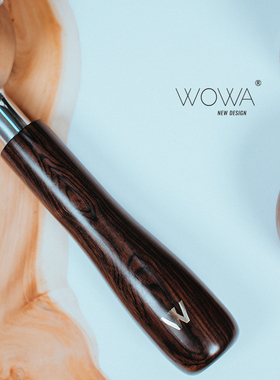 「WOWA原创」百盛图/马克西姆咖啡机用黑檀无底手柄送粉碗