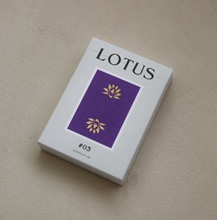 野猪校长掌中莲 #03紫莲花 烫金高颜值魔术花切精美收藏扑克纸牌