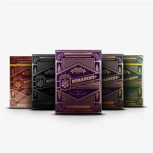 野猪校长美国进口T11蓝紫红绿君王Theory11魔术花切收藏扑克纸牌