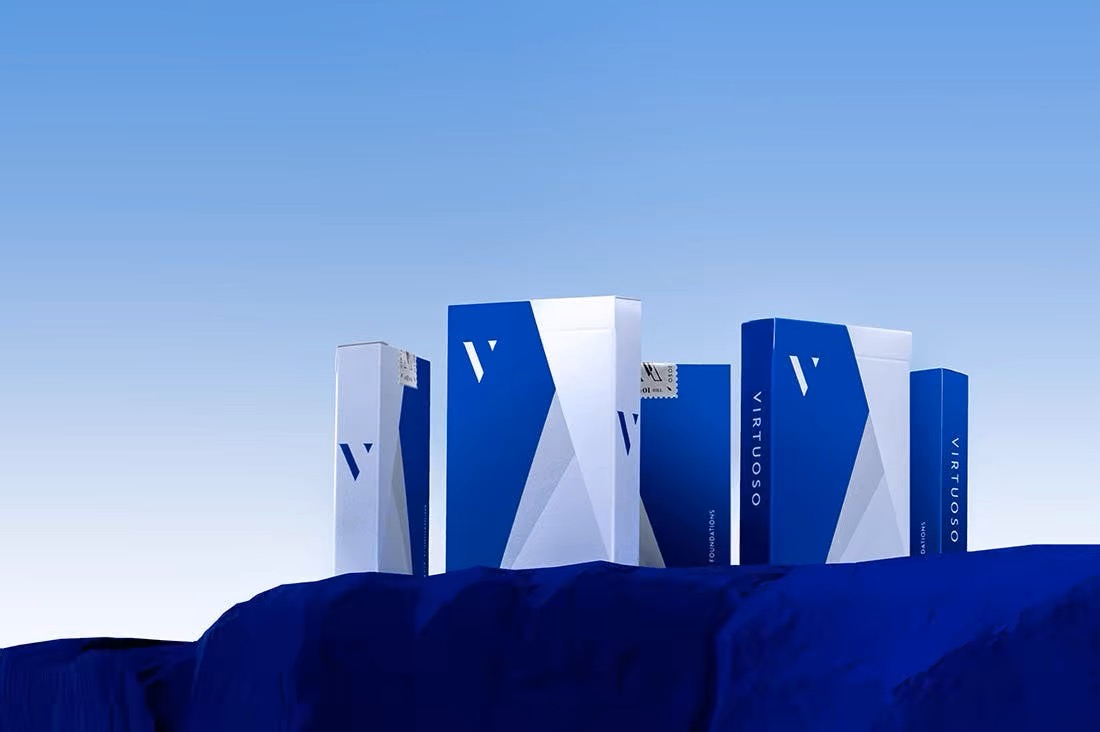 野猪校长十周年Virtuoso艺术大师P1fx浅蓝色魔术花切收藏扑克纸牌