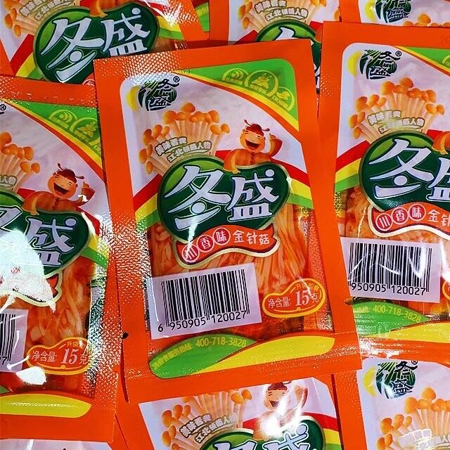 【优选⑥】冬盛金针菇川香味15g独立小包装微辣脆爽红油金针菇